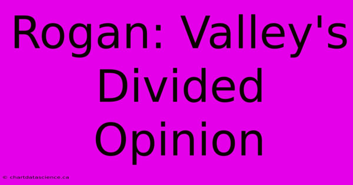 Rogan: Valley's Divided Opinion