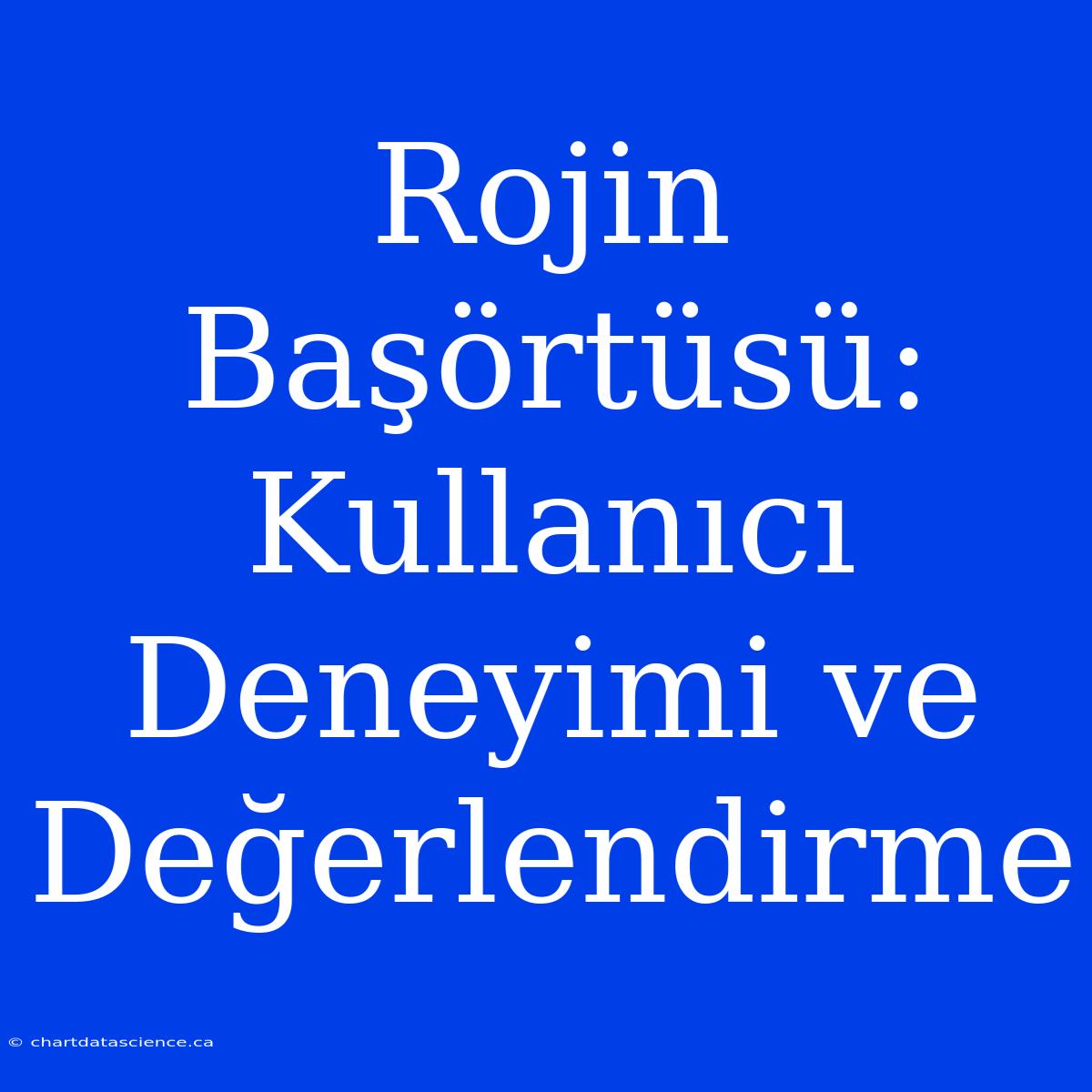 Rojin Başörtüsü: Kullanıcı Deneyimi Ve Değerlendirme