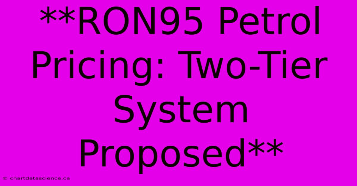 **RON95 Petrol Pricing: Two-Tier System Proposed**