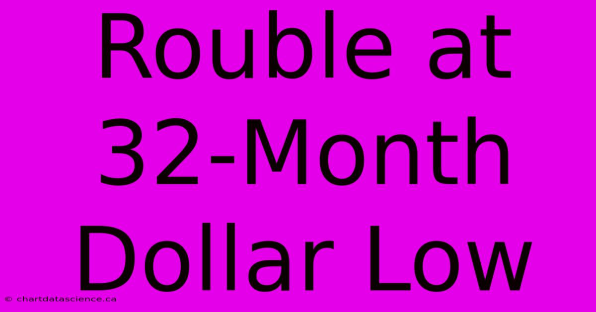 Rouble At 32-Month Dollar Low