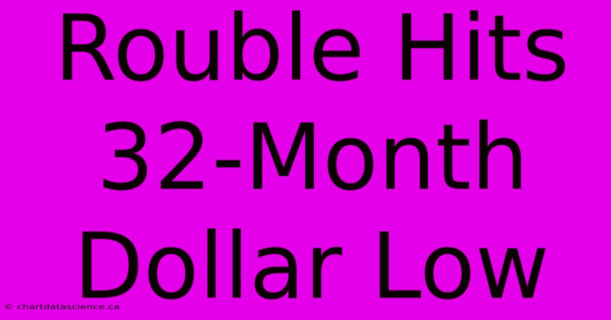 Rouble Hits 32-Month Dollar Low