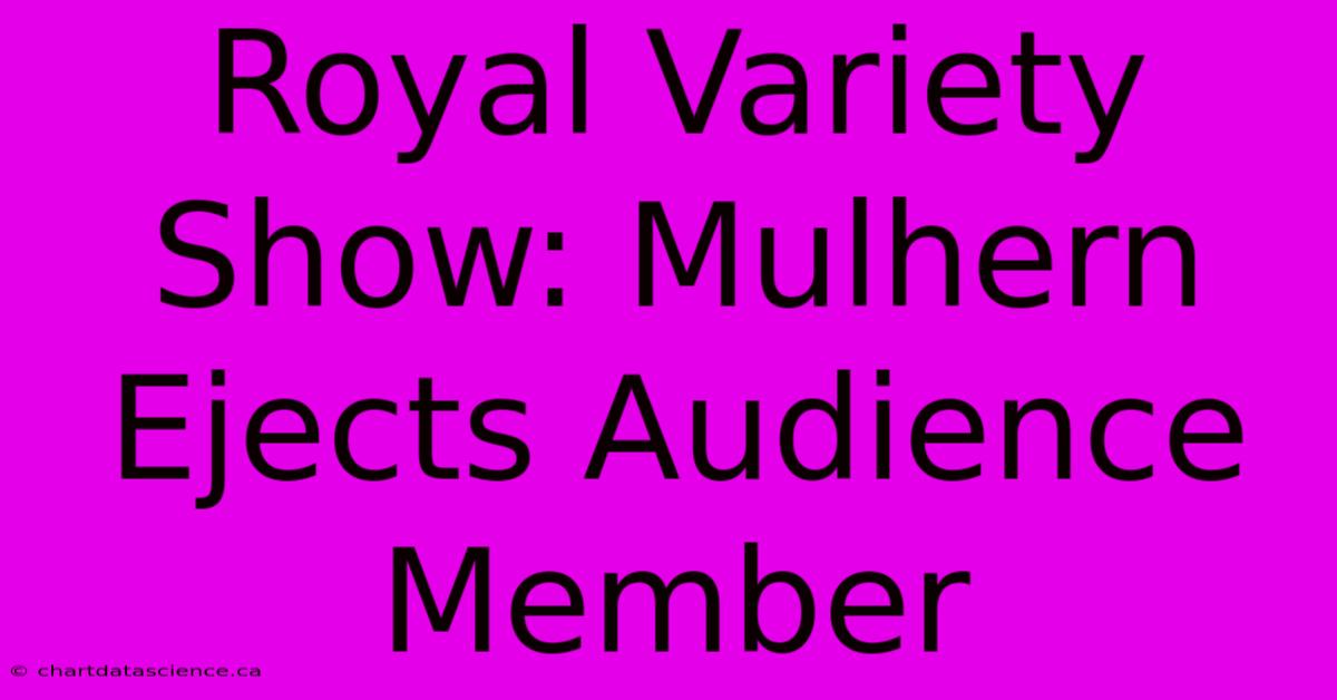 Royal Variety Show: Mulhern Ejects Audience Member