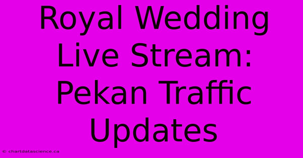 Royal Wedding Live Stream: Pekan Traffic Updates