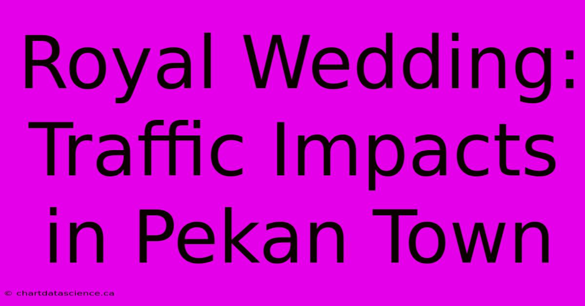 Royal Wedding: Traffic Impacts In Pekan Town