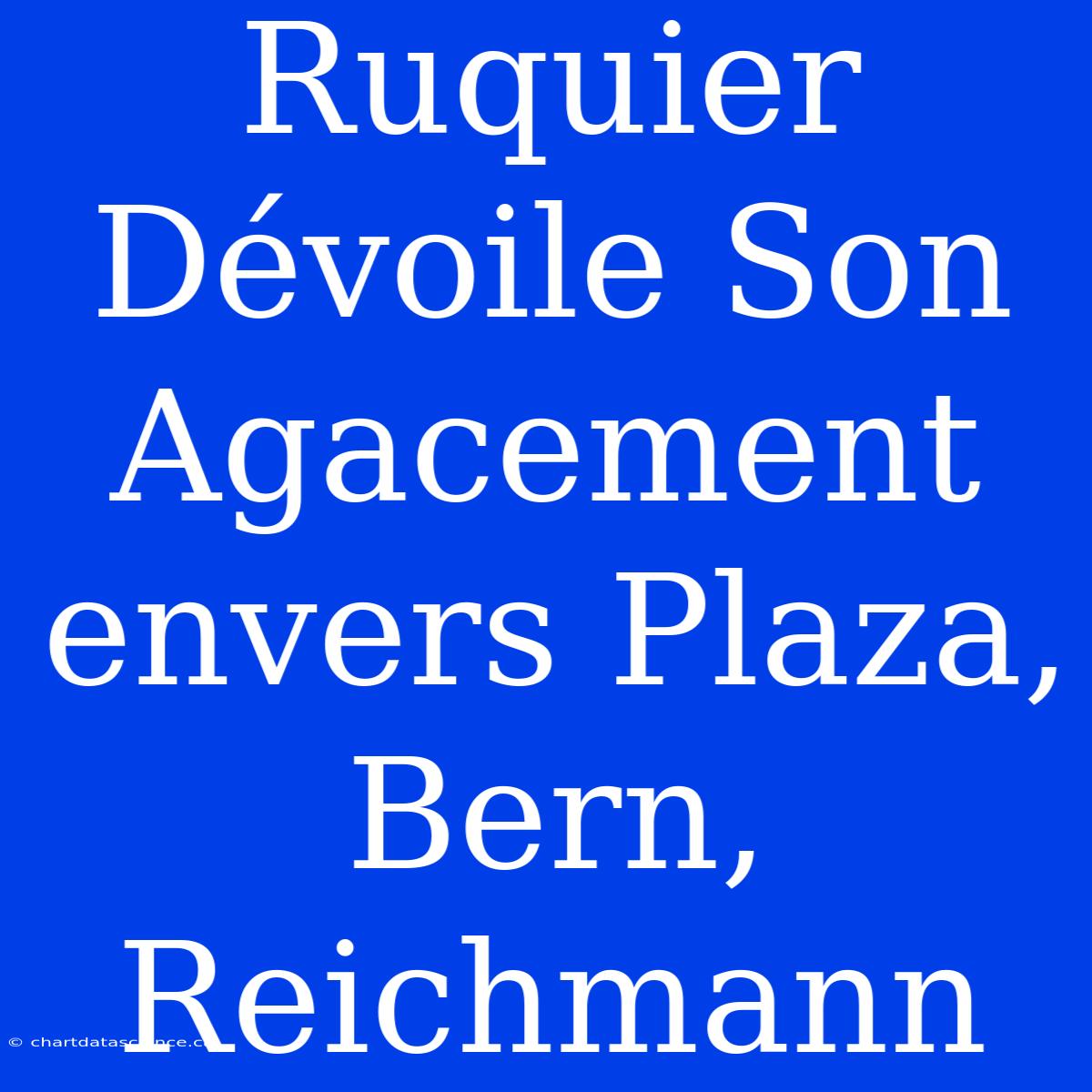 Ruquier Dévoile Son Agacement Envers Plaza, Bern, Reichmann