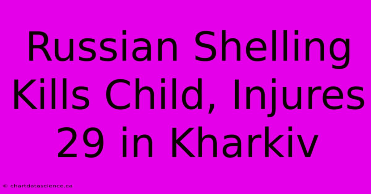 Russian Shelling Kills Child, Injures 29 In Kharkiv