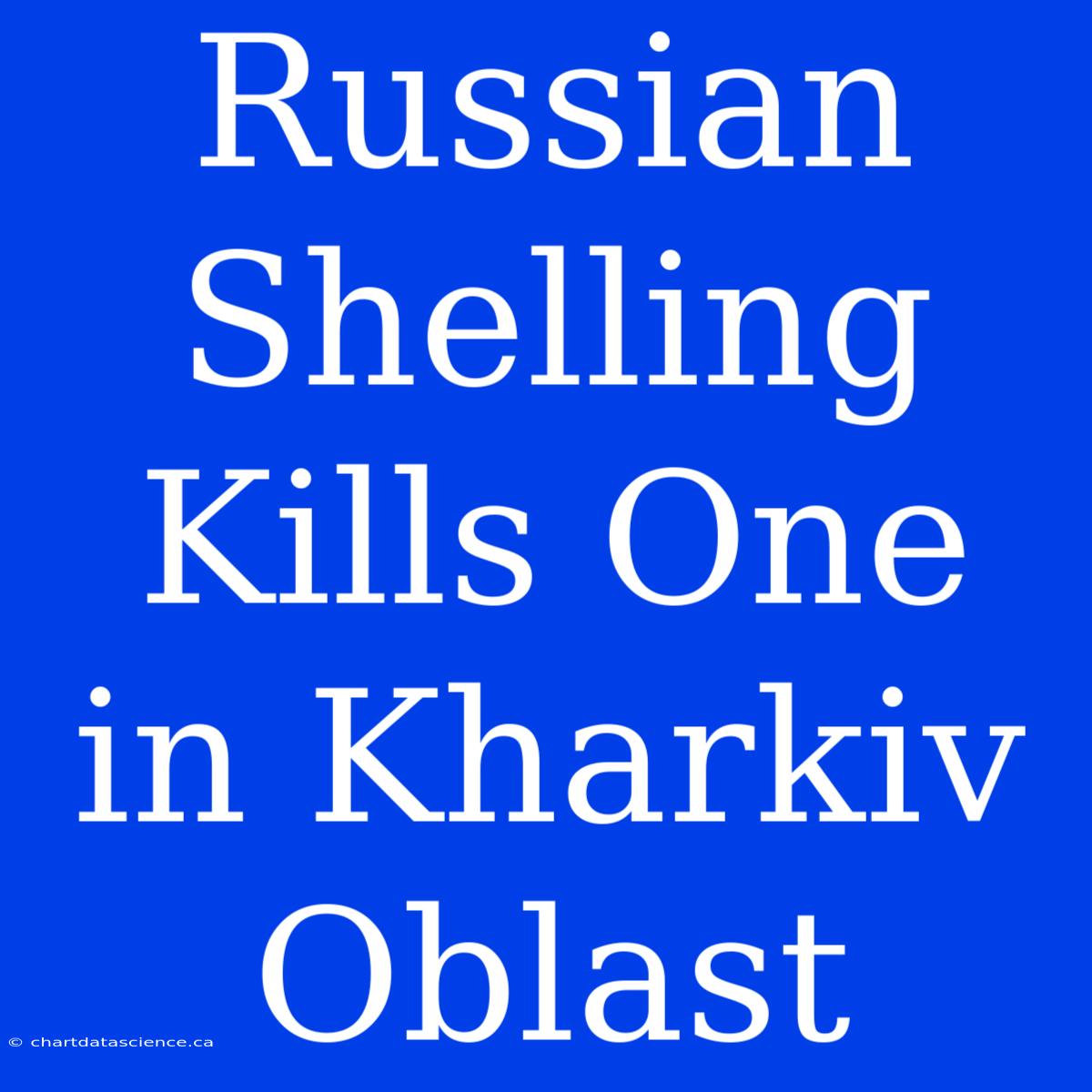 Russian Shelling Kills One In Kharkiv Oblast