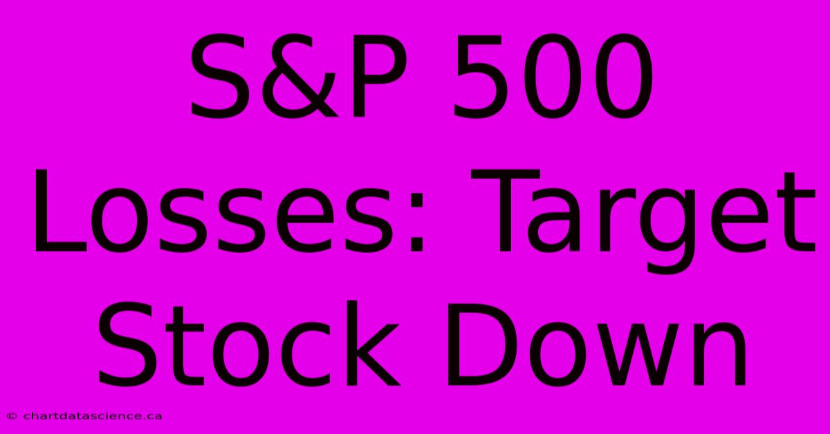 S&P 500 Losses: Target Stock Down