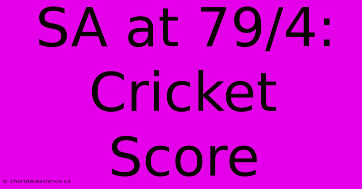 SA At 79/4: Cricket Score