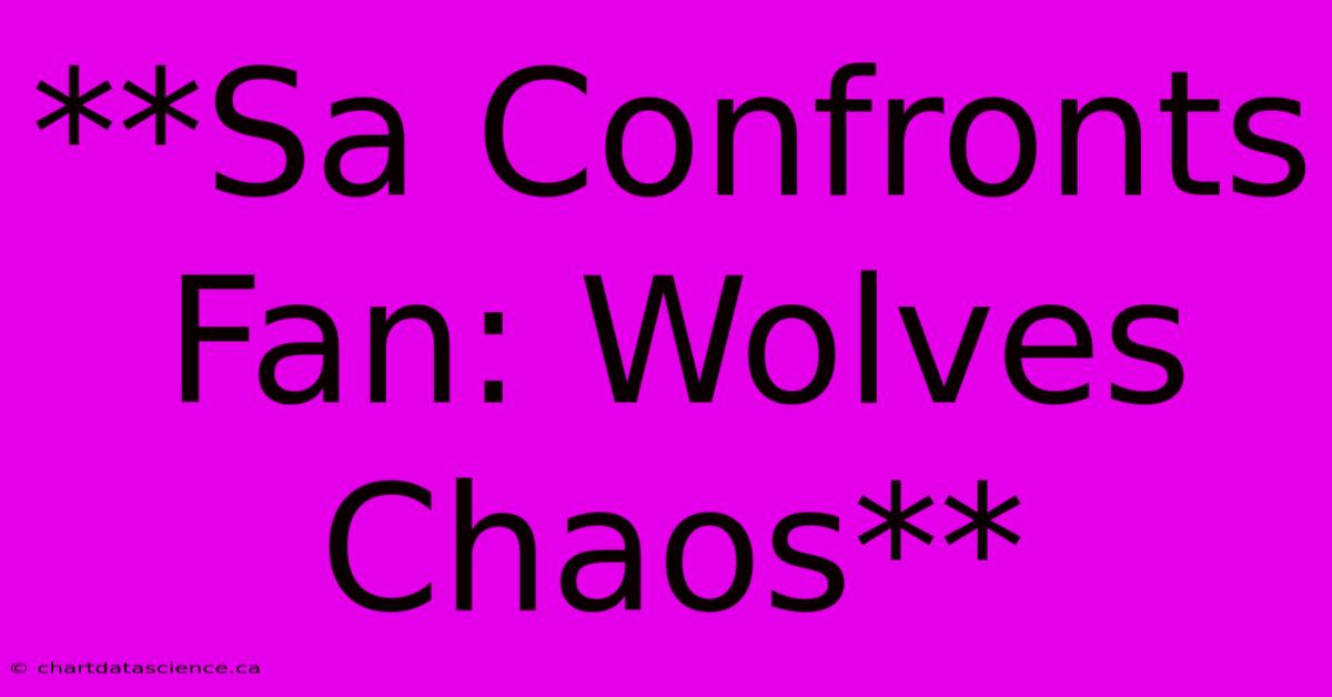 **Sa Confronts Fan: Wolves Chaos**