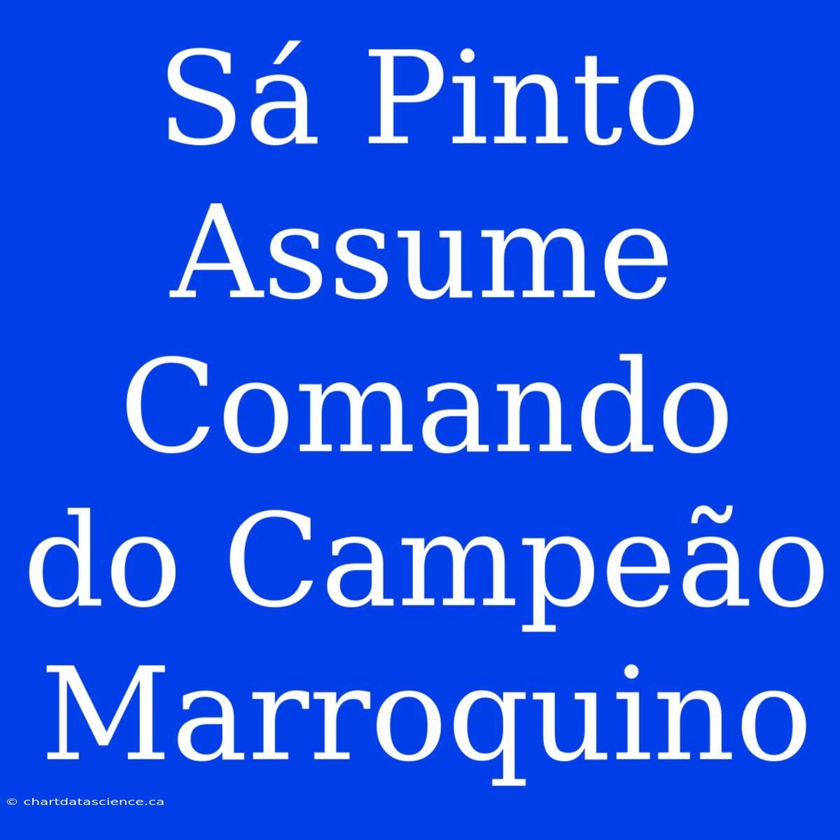 Sá Pinto Assume Comando Do Campeão Marroquino