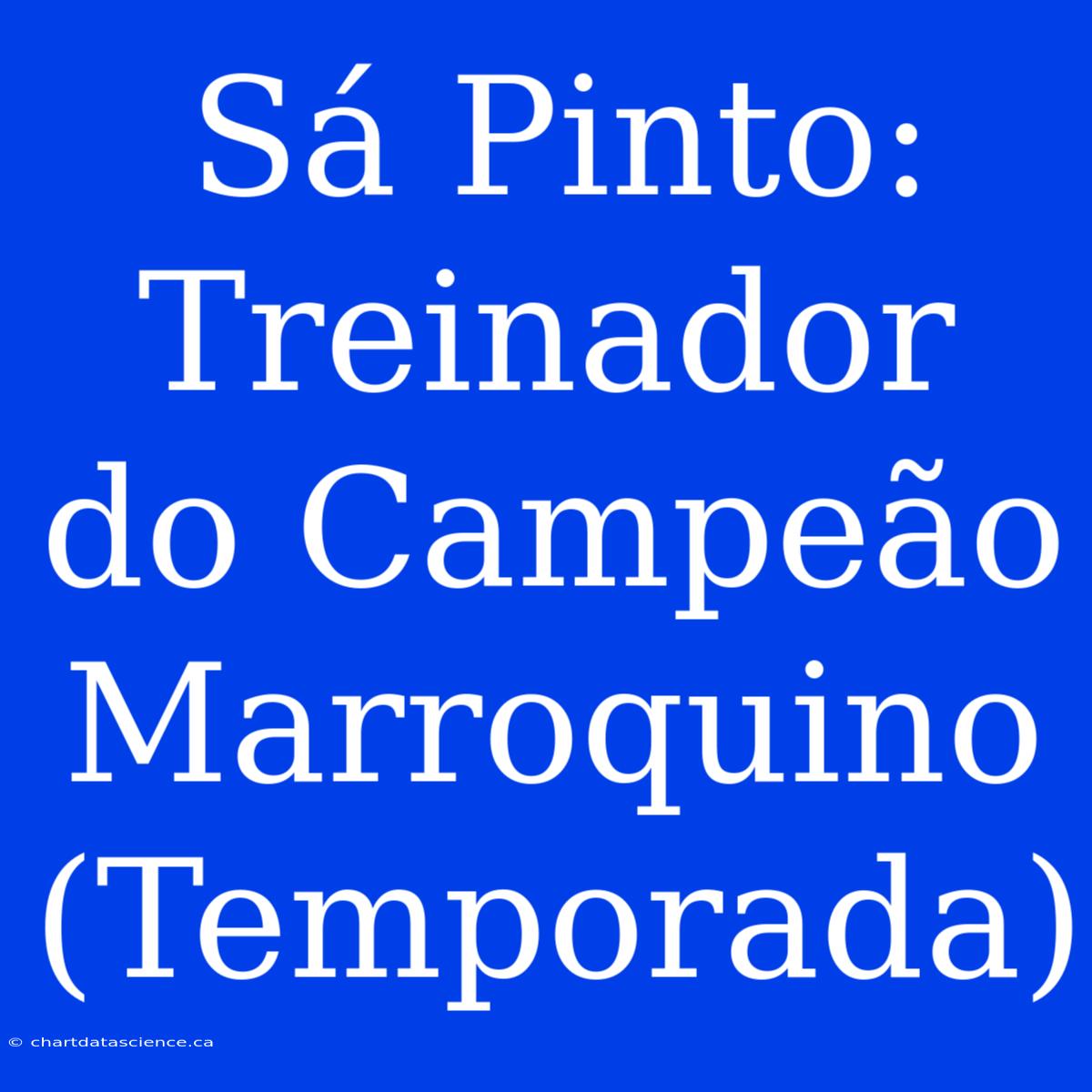 Sá Pinto: Treinador Do Campeão Marroquino (Temporada)