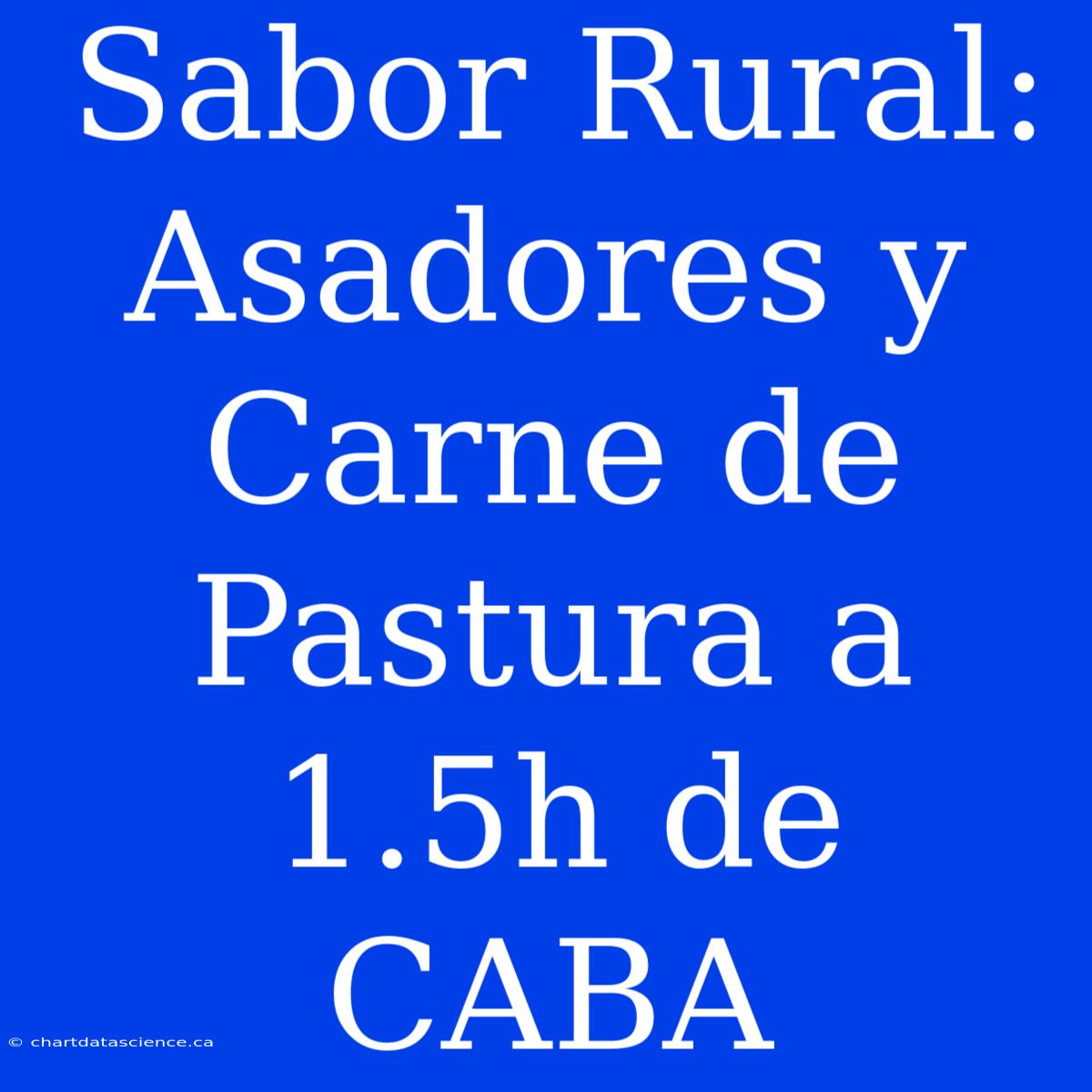 Sabor Rural: Asadores Y Carne De Pastura A 1.5h De CABA