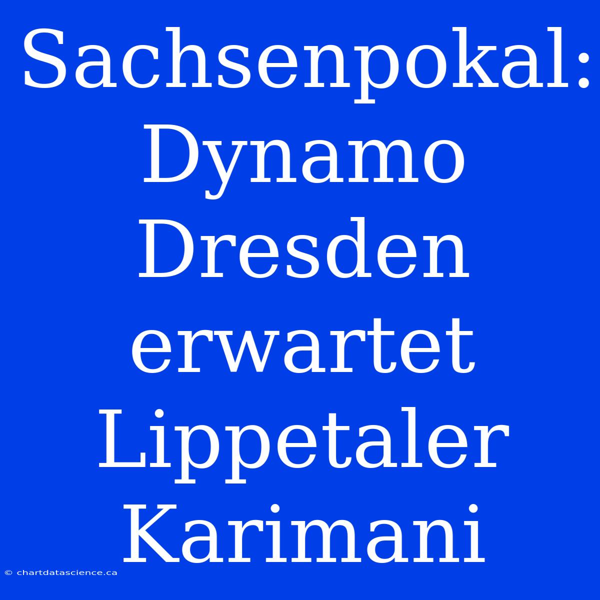 Sachsenpokal: Dynamo Dresden Erwartet Lippetaler Karimani