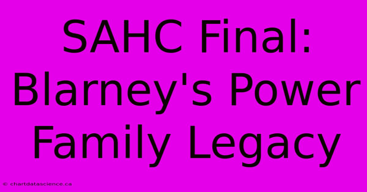 SAHC Final: Blarney's Power Family Legacy