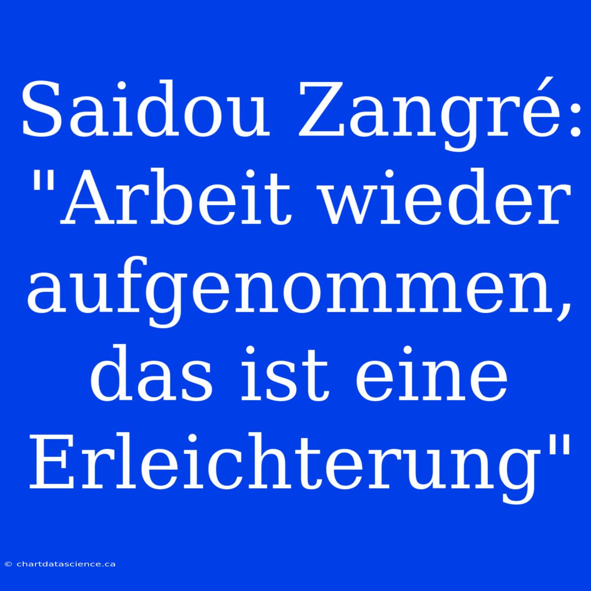 Saidou Zangré: 