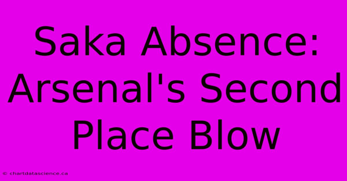 Saka Absence: Arsenal's Second Place Blow