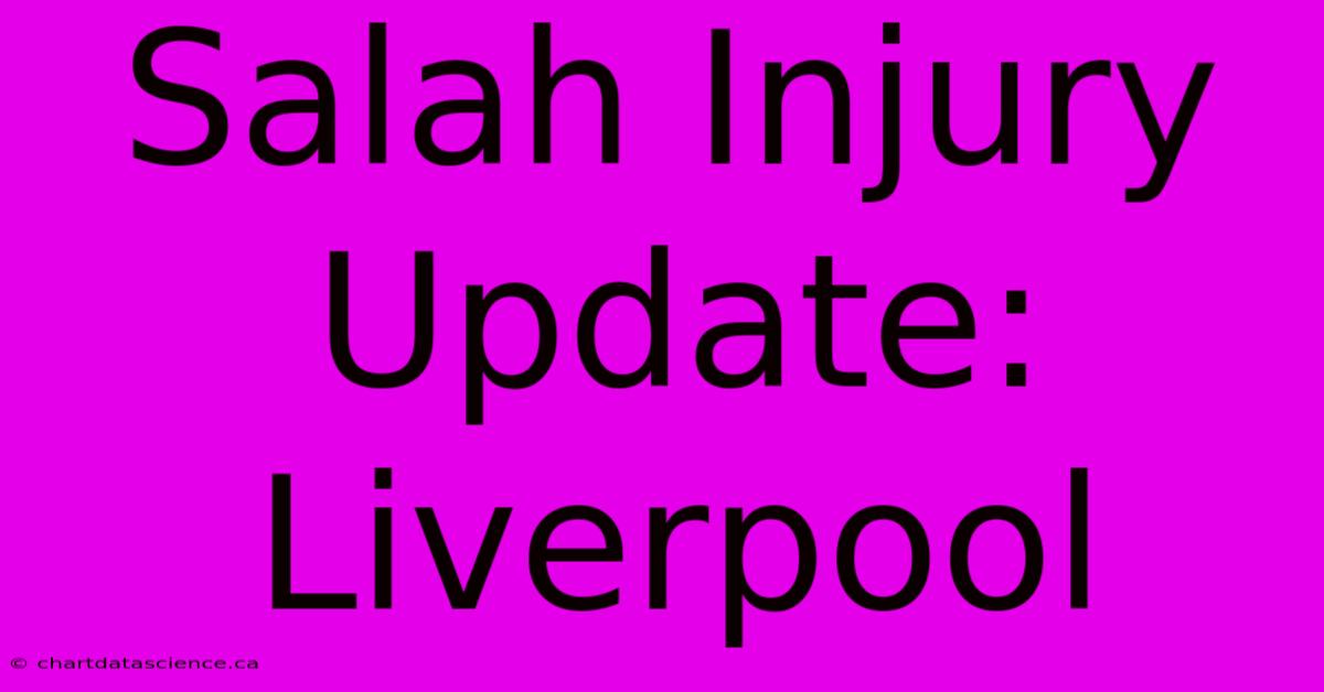 Salah Injury Update: Liverpool