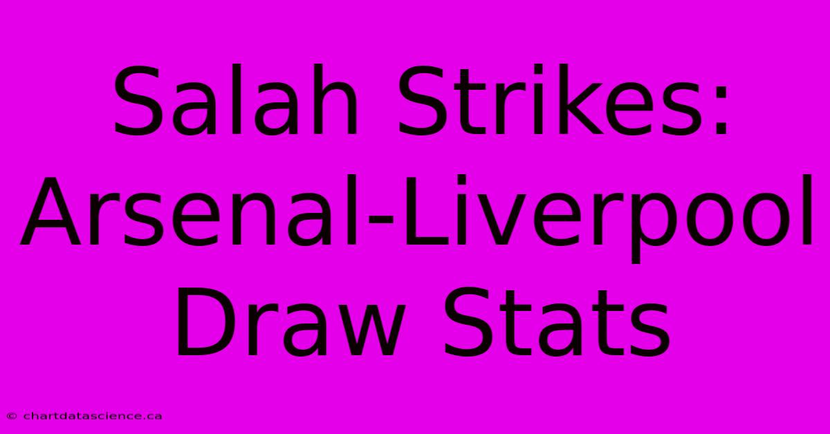 Salah Strikes: Arsenal-Liverpool Draw Stats