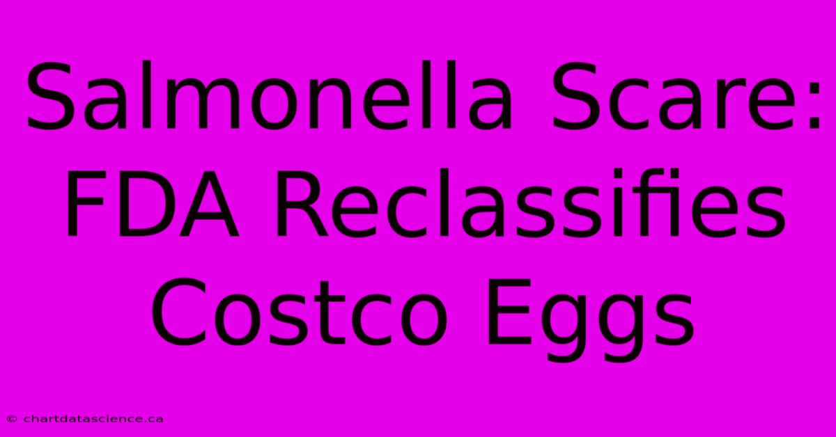 Salmonella Scare: FDA Reclassifies Costco Eggs