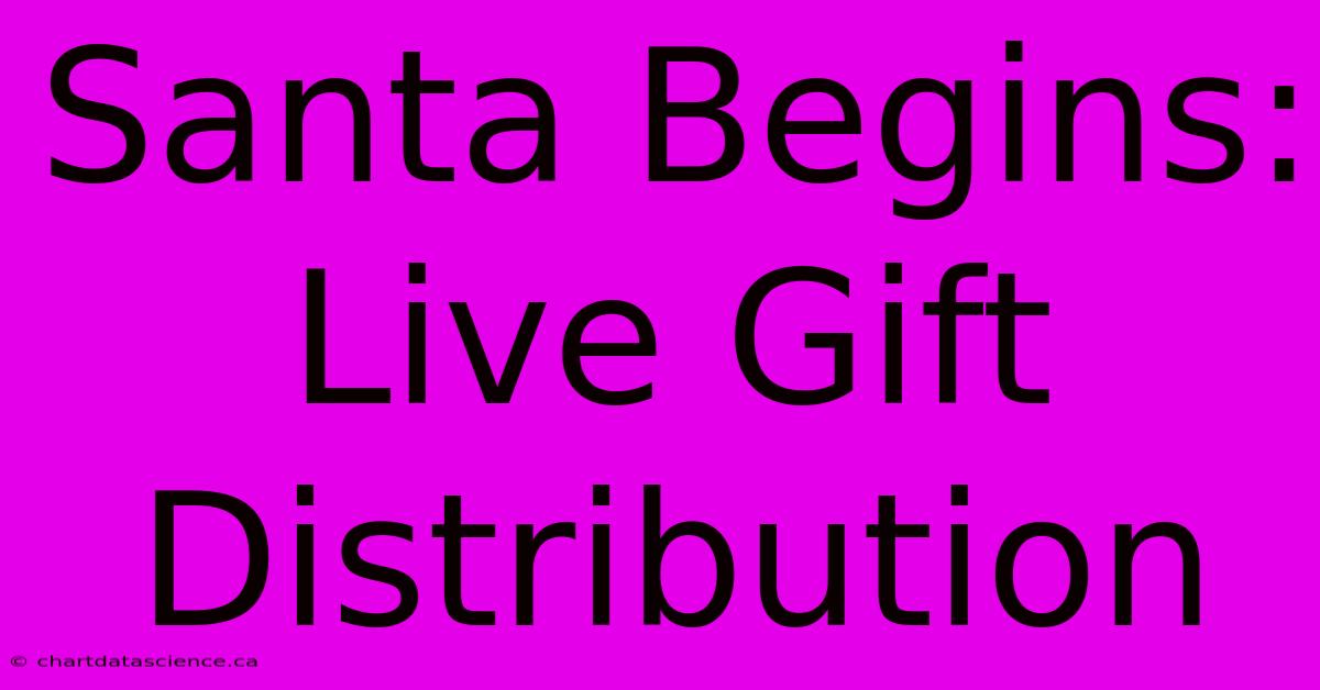 Santa Begins: Live Gift Distribution