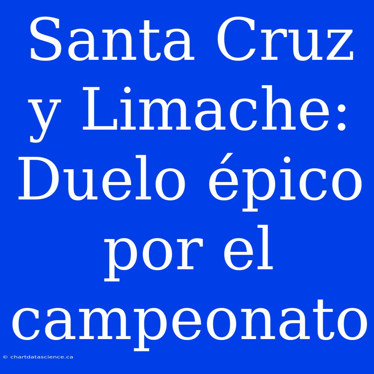 Santa Cruz Y Limache: Duelo Épico Por El Campeonato