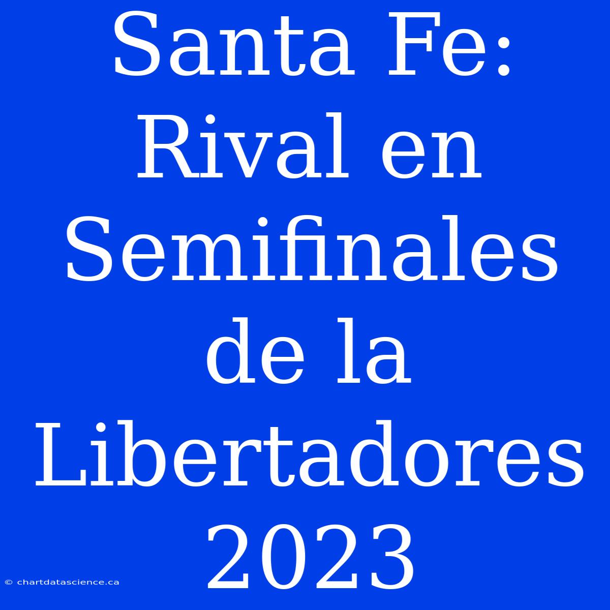 Santa Fe: Rival En Semifinales De La Libertadores 2023