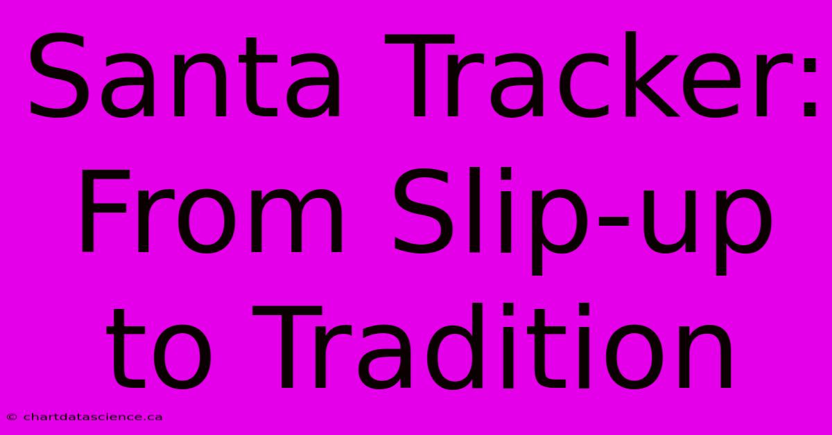 Santa Tracker: From Slip-up To Tradition