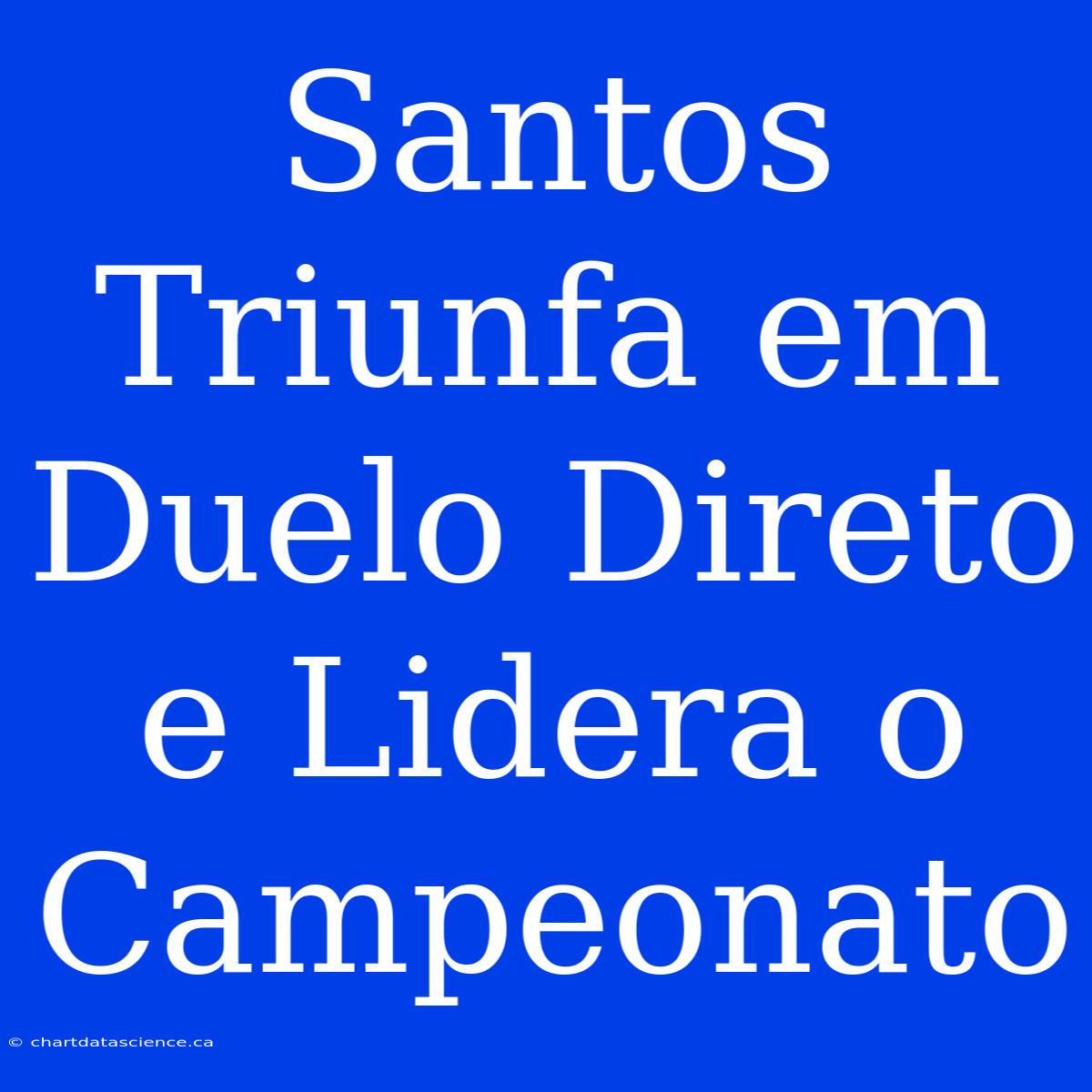 Santos Triunfa Em Duelo Direto E Lidera O Campeonato