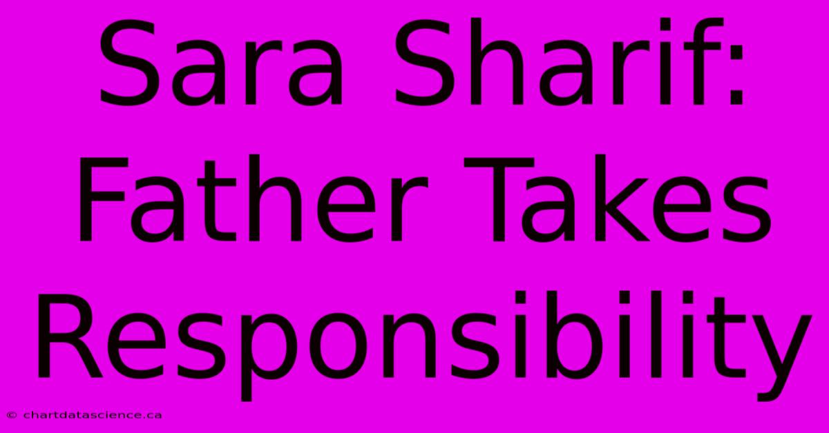 Sara Sharif: Father Takes Responsibility