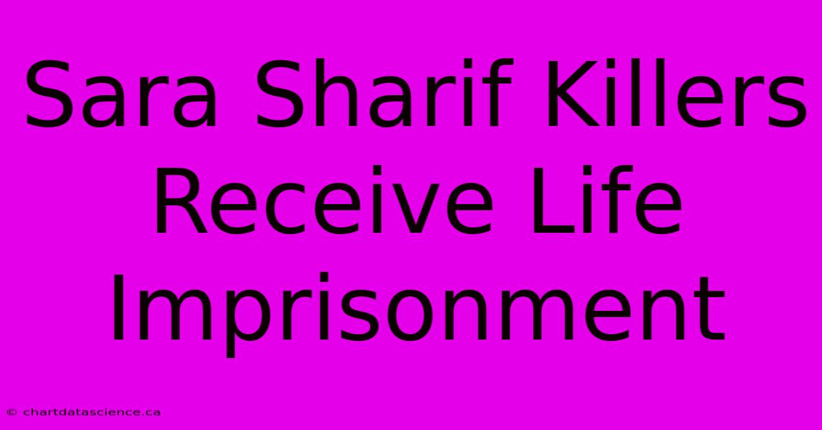 Sara Sharif Killers Receive Life Imprisonment