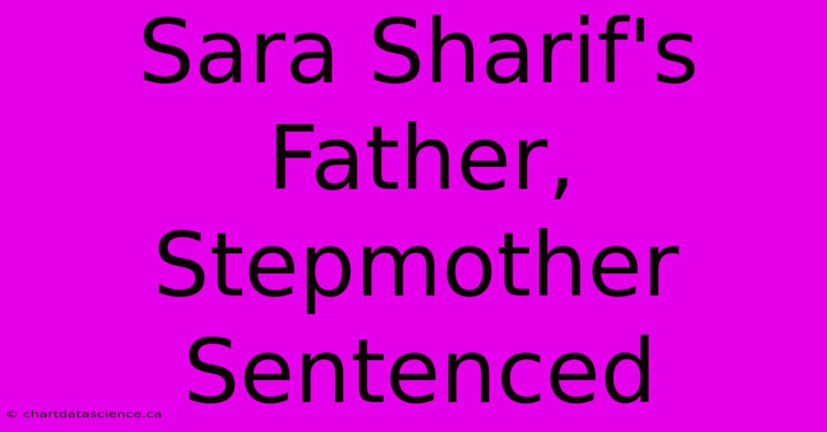 Sara Sharif's Father, Stepmother Sentenced