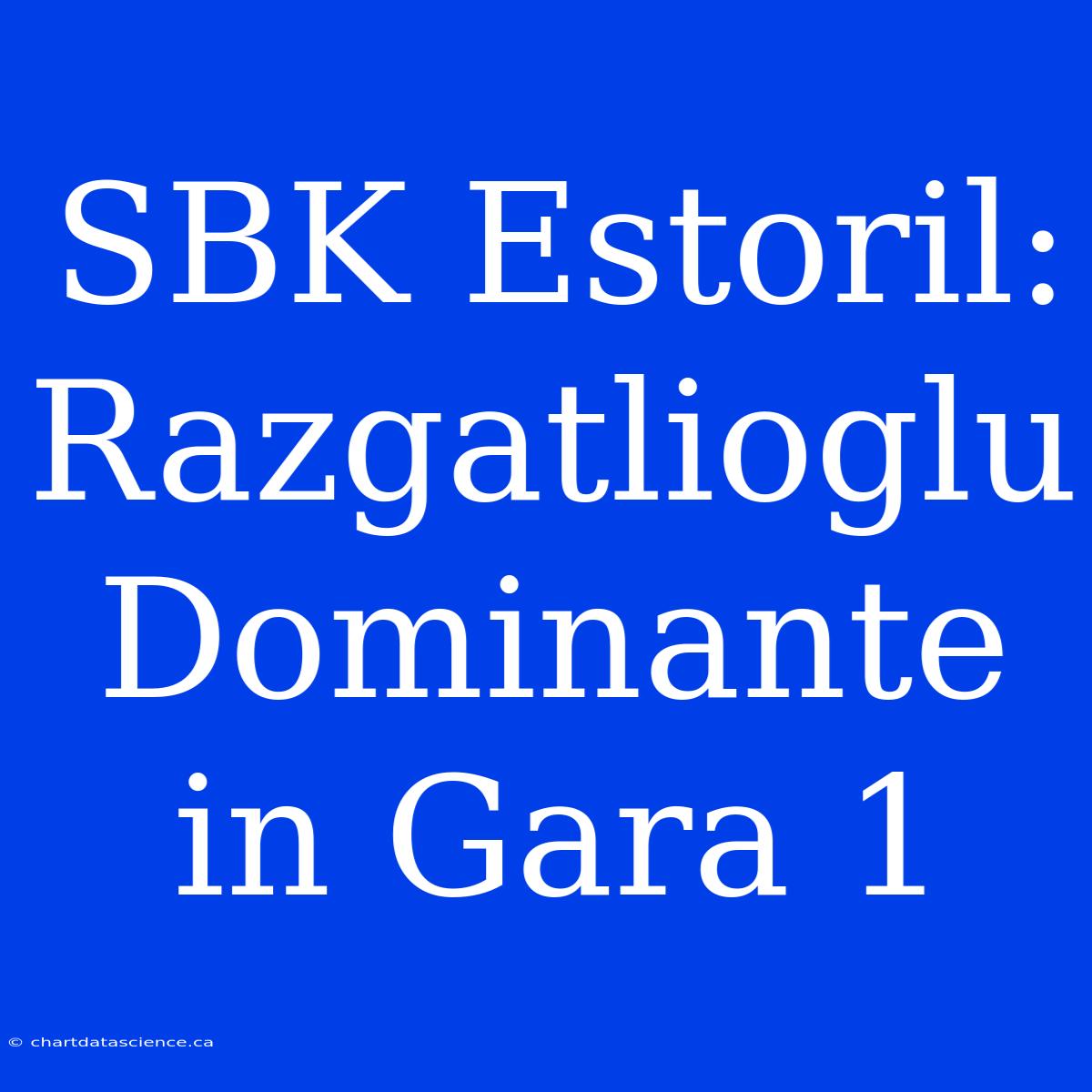 SBK Estoril: Razgatlioglu Dominante In Gara 1