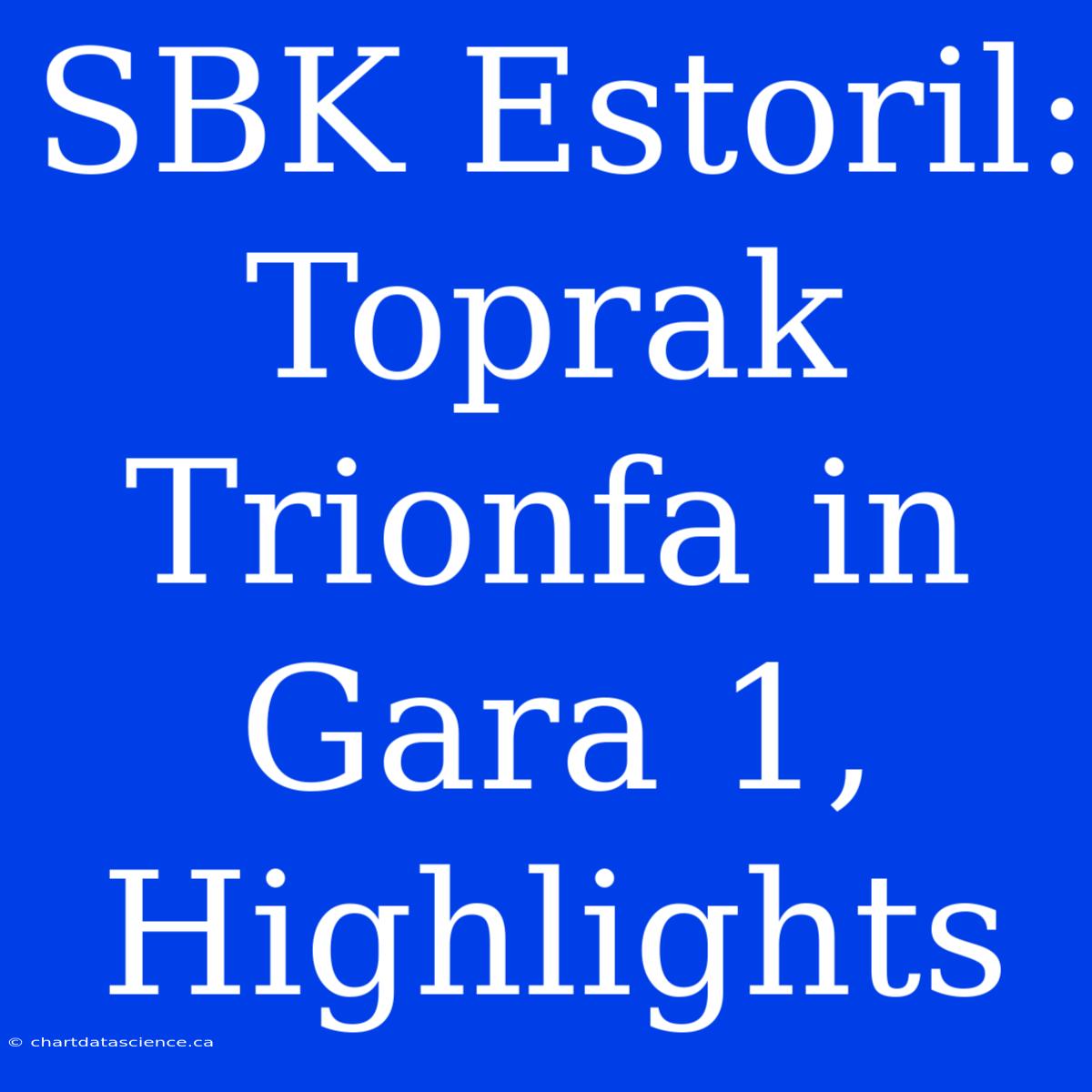 SBK Estoril: Toprak Trionfa In Gara 1, Highlights