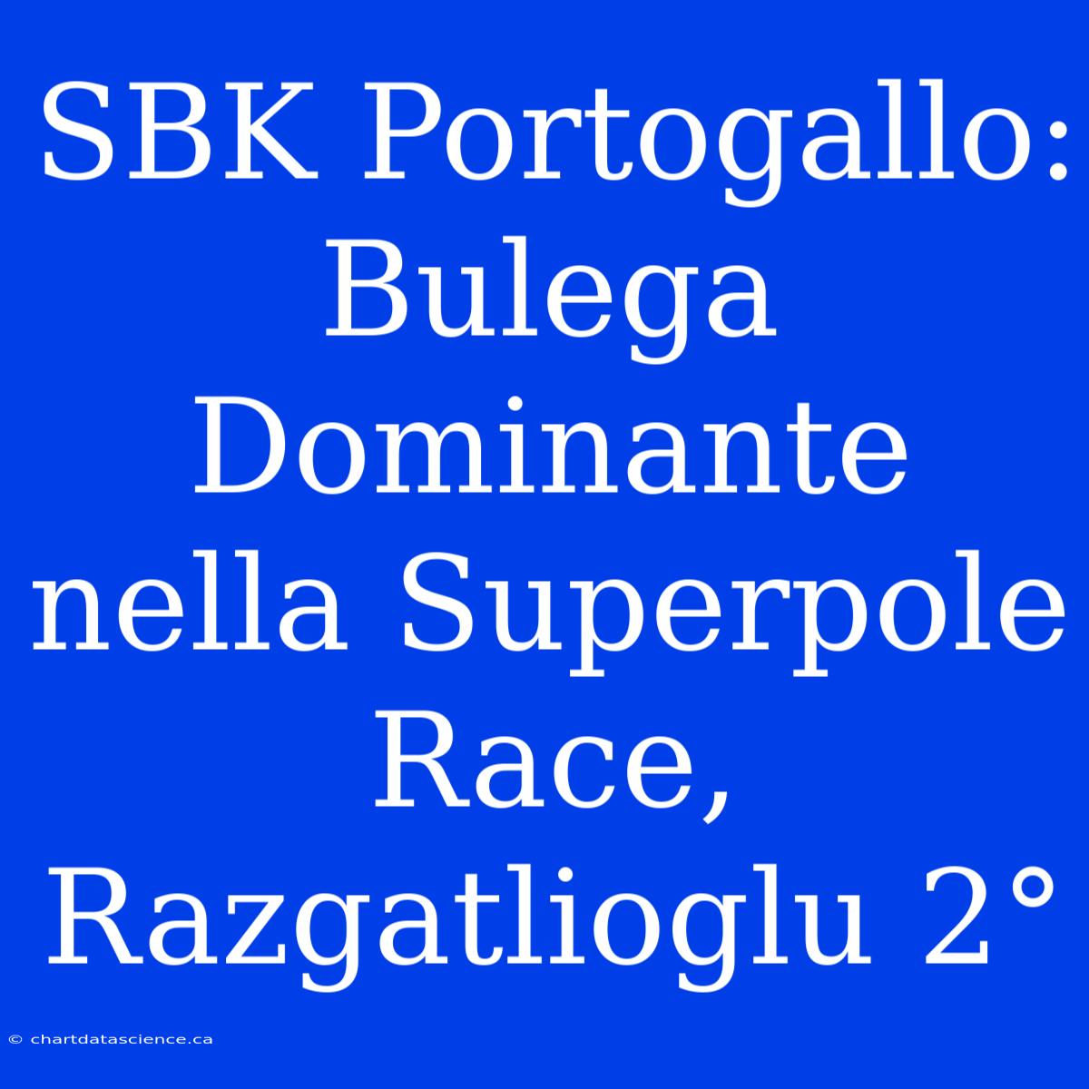 SBK Portogallo: Bulega Dominante Nella Superpole Race, Razgatlioglu 2°