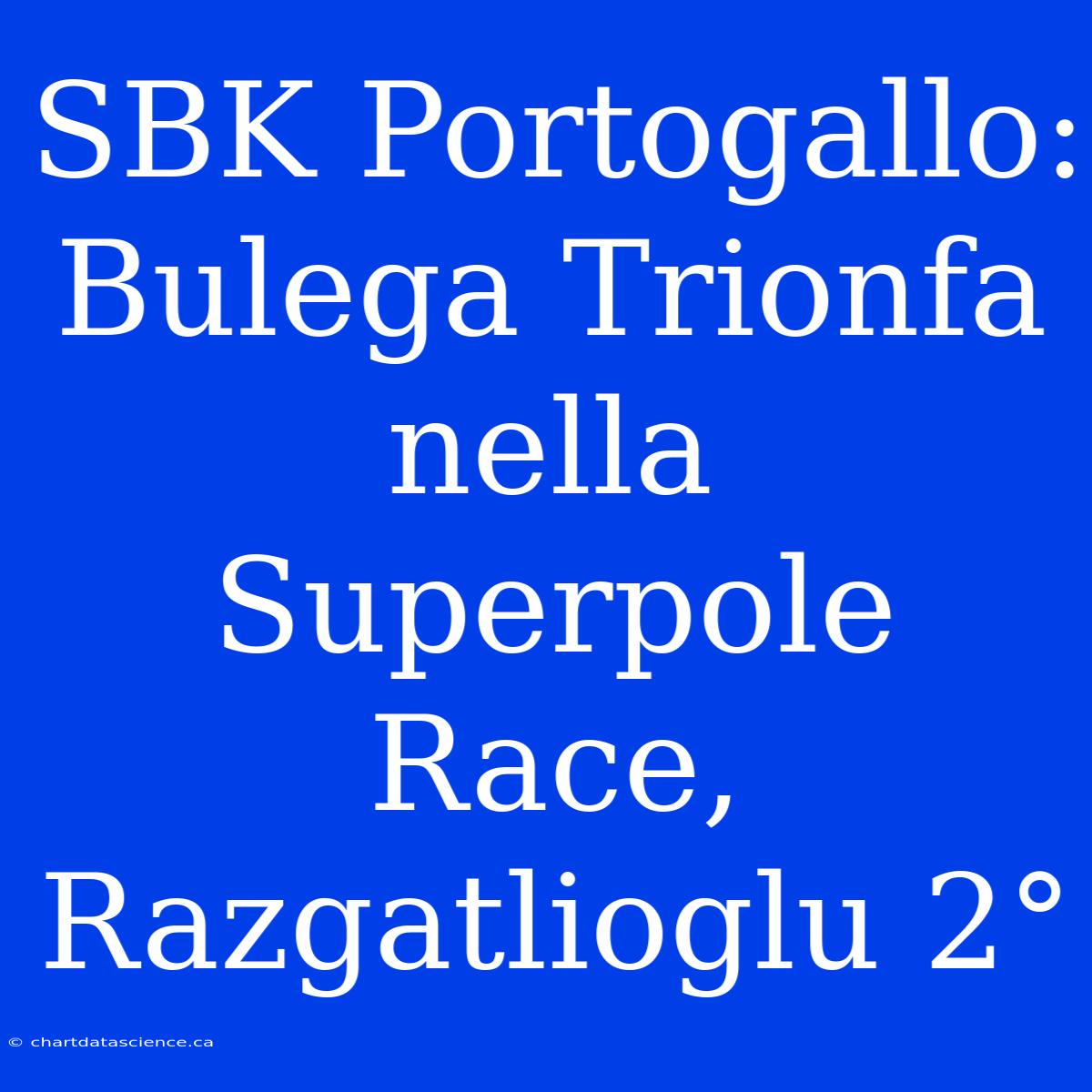 SBK Portogallo: Bulega Trionfa Nella Superpole Race, Razgatlioglu 2°