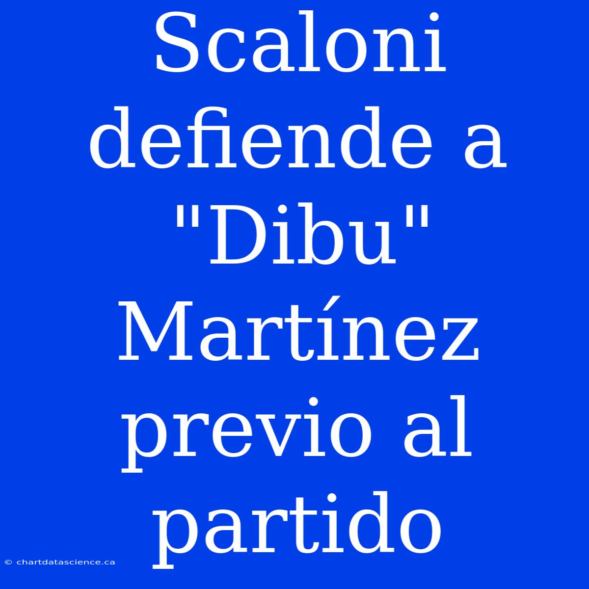 Scaloni Defiende A 