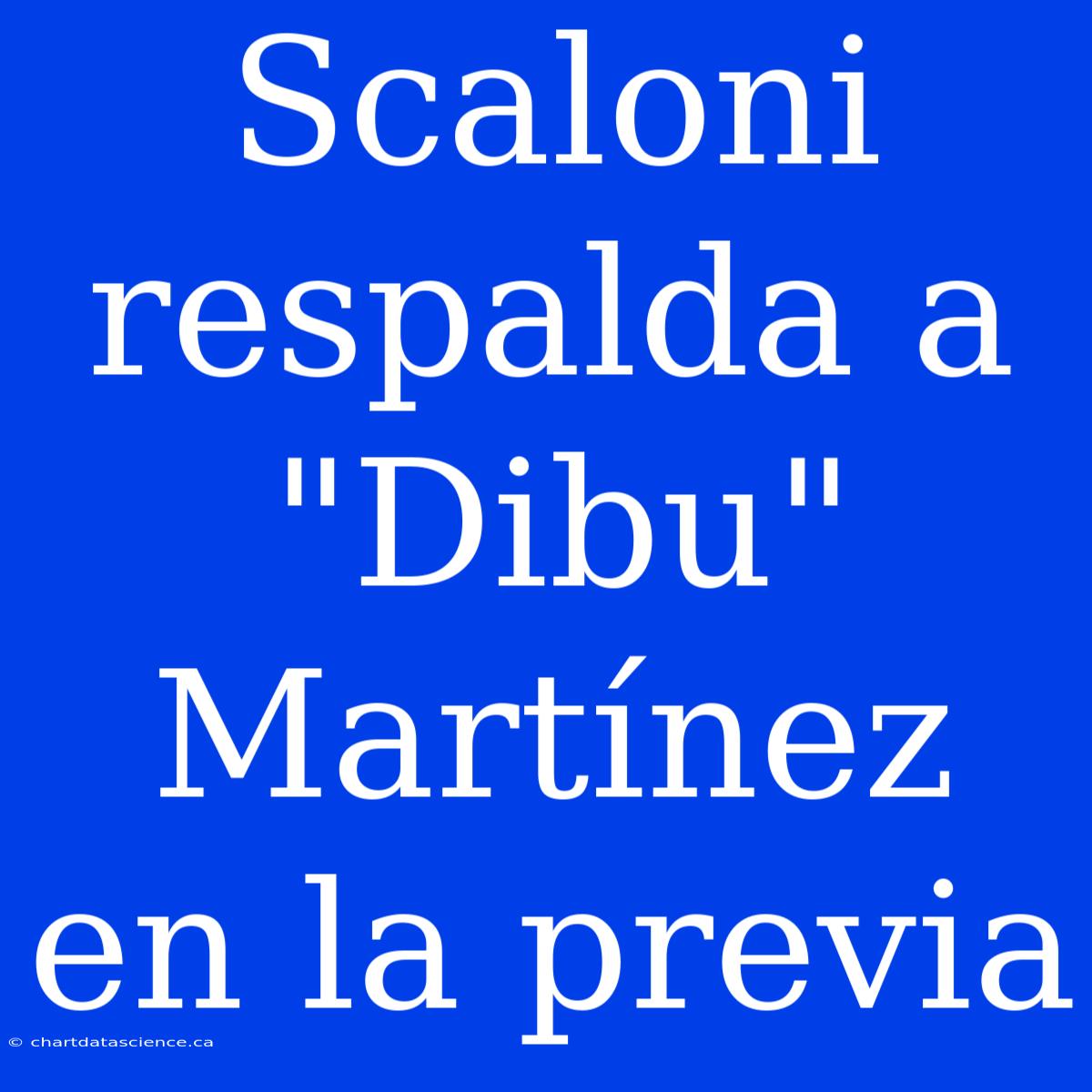 Scaloni Respalda A 