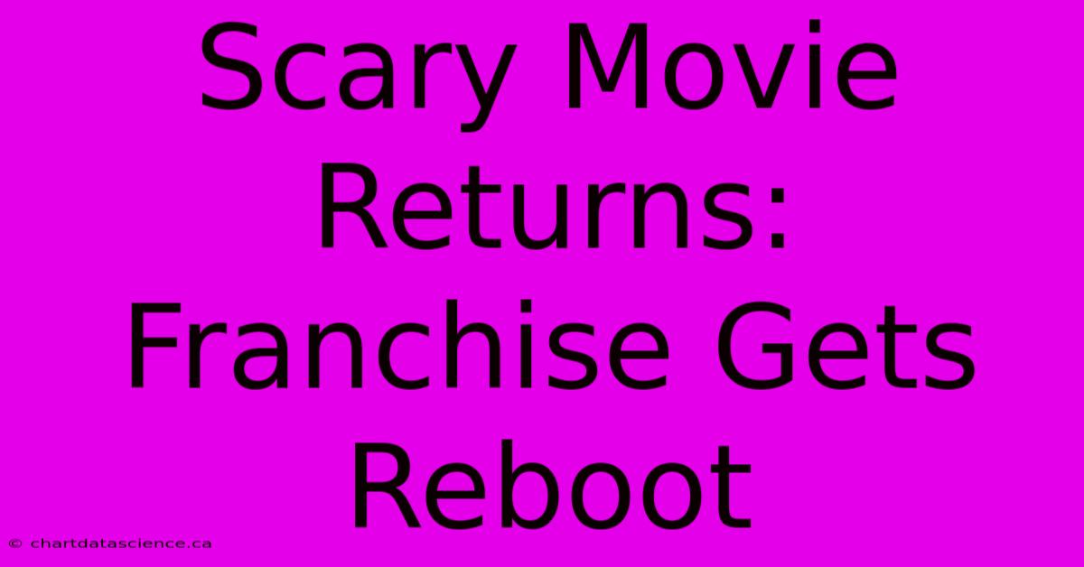 Scary Movie Returns: Franchise Gets Reboot