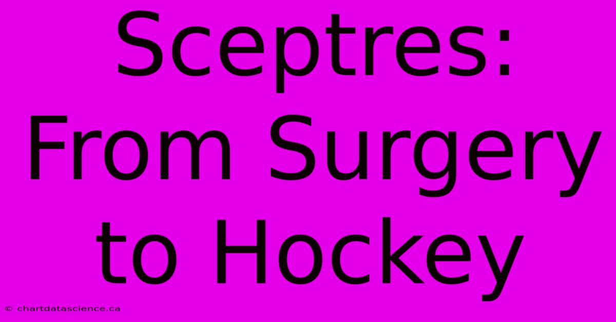 Sceptres: From Surgery To Hockey