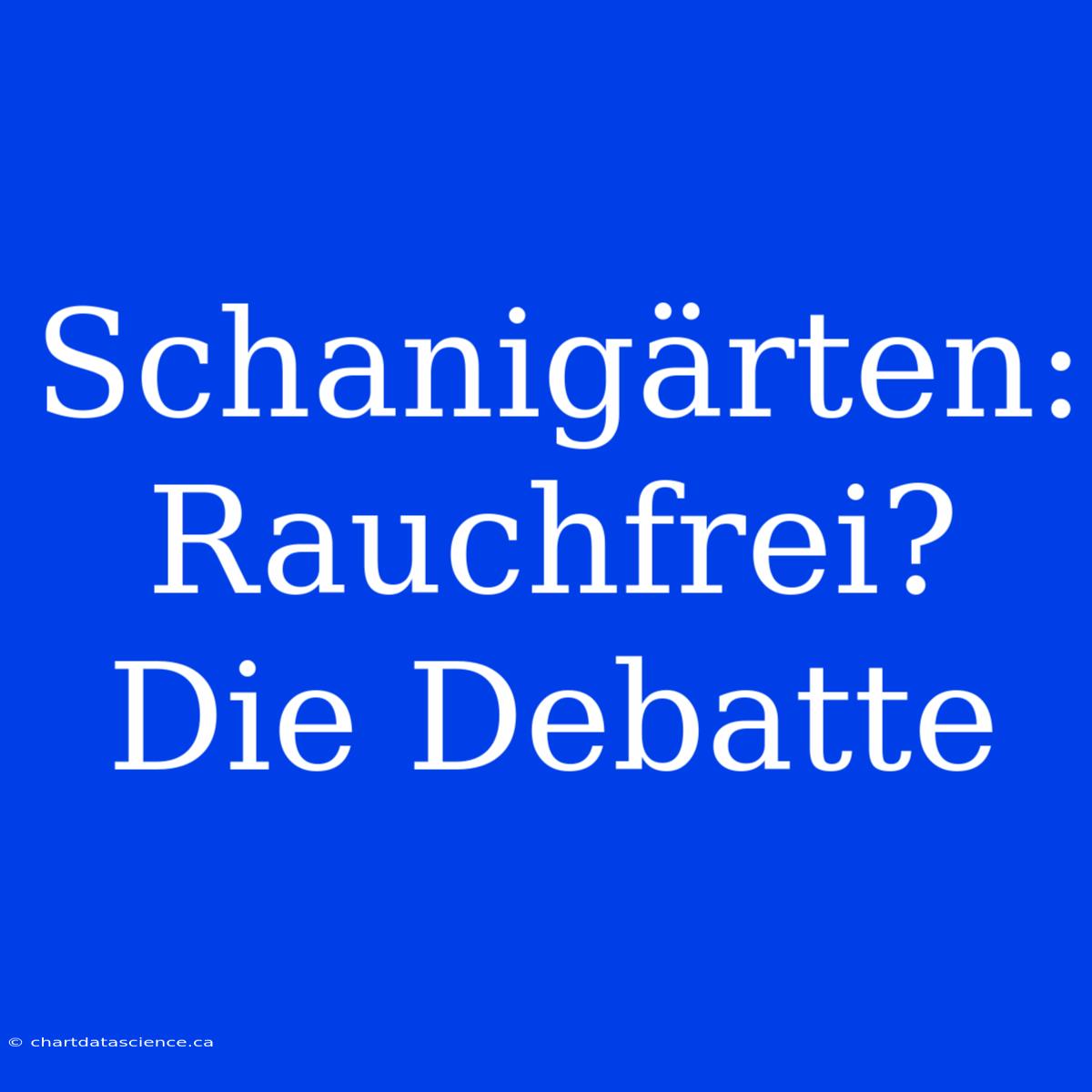 Schanigärten: Rauchfrei? Die Debatte