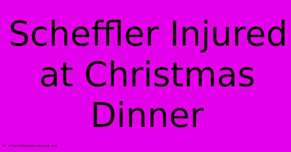 Scheffler Injured At Christmas Dinner