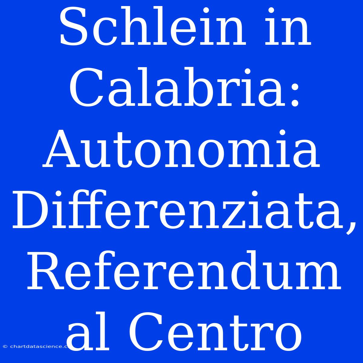 Schlein In Calabria: Autonomia Differenziata, Referendum Al Centro