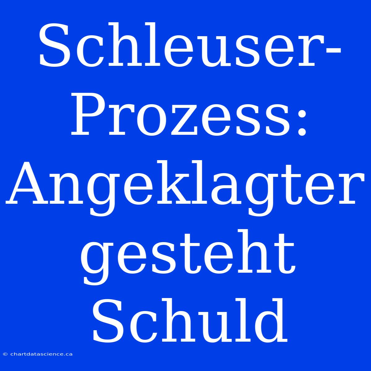 Schleuser-Prozess: Angeklagter Gesteht Schuld