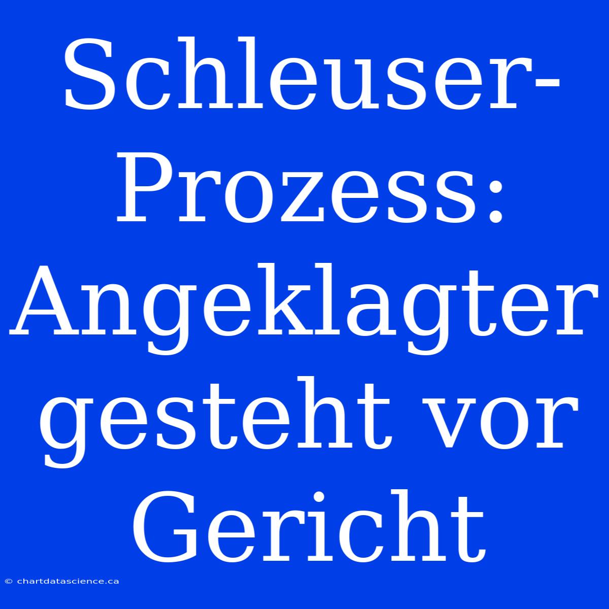 Schleuser-Prozess: Angeklagter Gesteht Vor Gericht