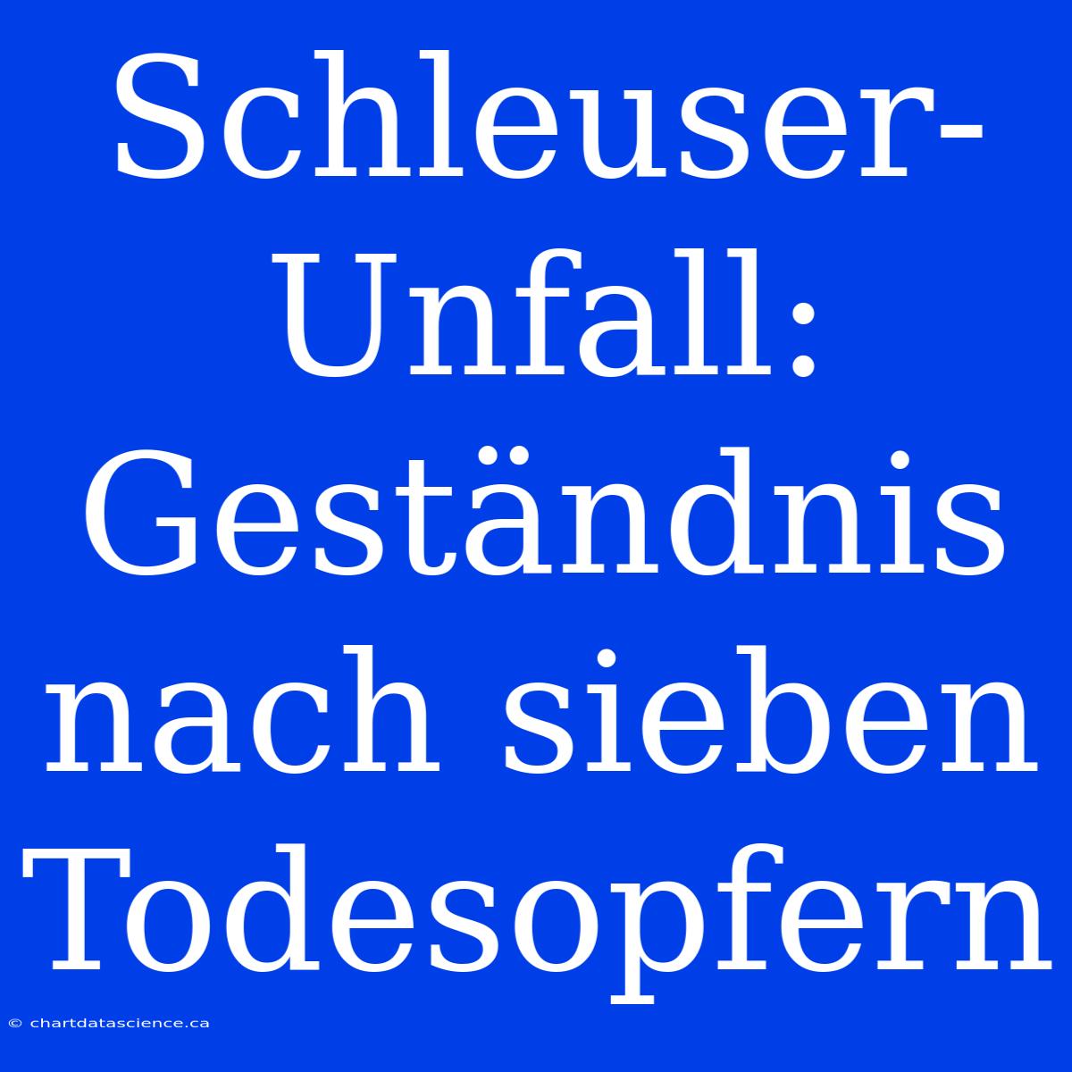 Schleuser-Unfall: Geständnis Nach Sieben Todesopfern