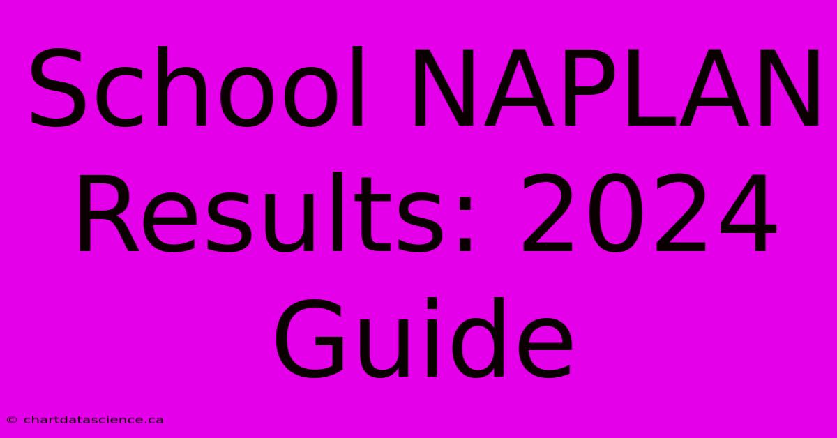 School NAPLAN Results: 2024 Guide