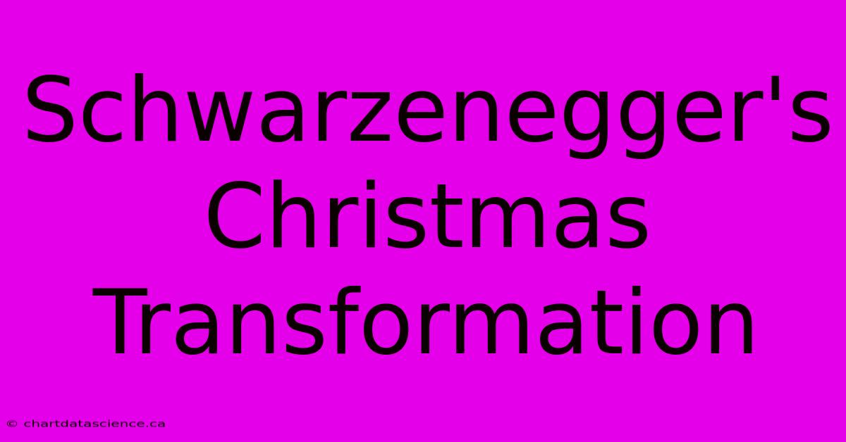 Schwarzenegger's Christmas Transformation