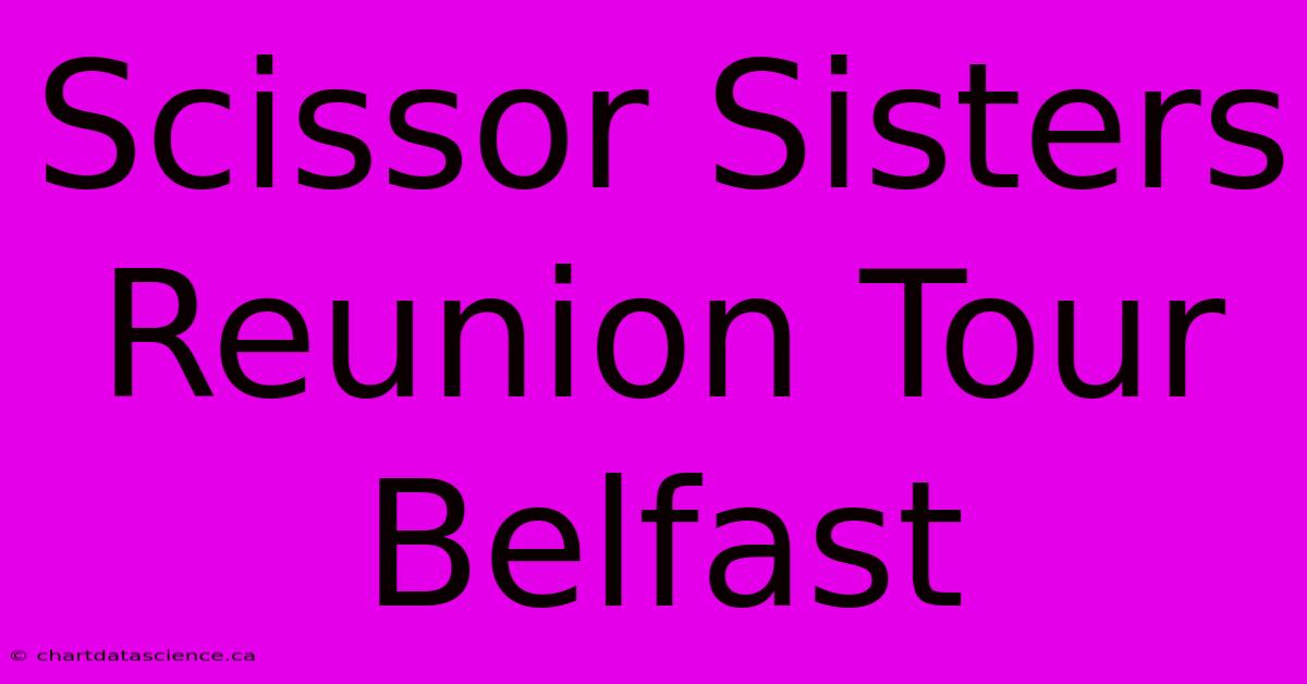 Scissor Sisters Reunion Tour Belfast