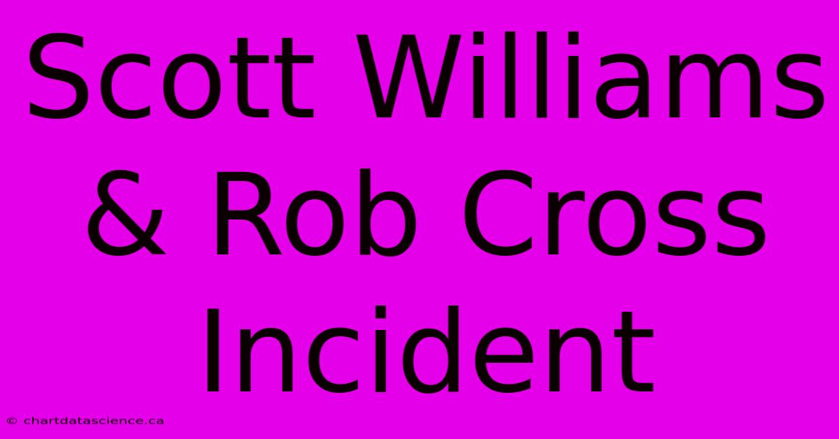 Scott Williams & Rob Cross Incident